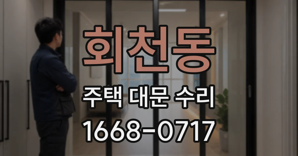 회천동 주택 대문 수리