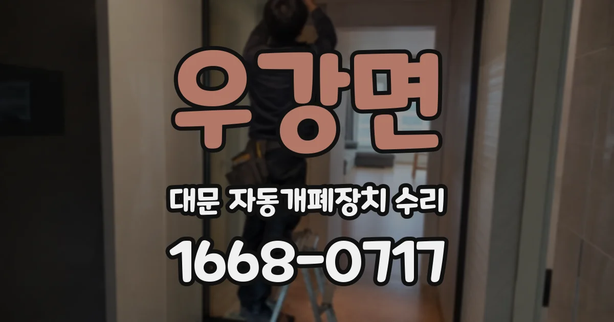 우강면 대문 자동개폐장치 수리