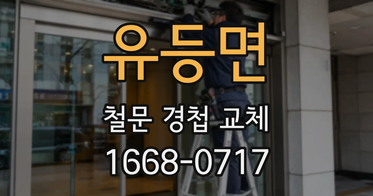 유등면 철문 경첩 교체