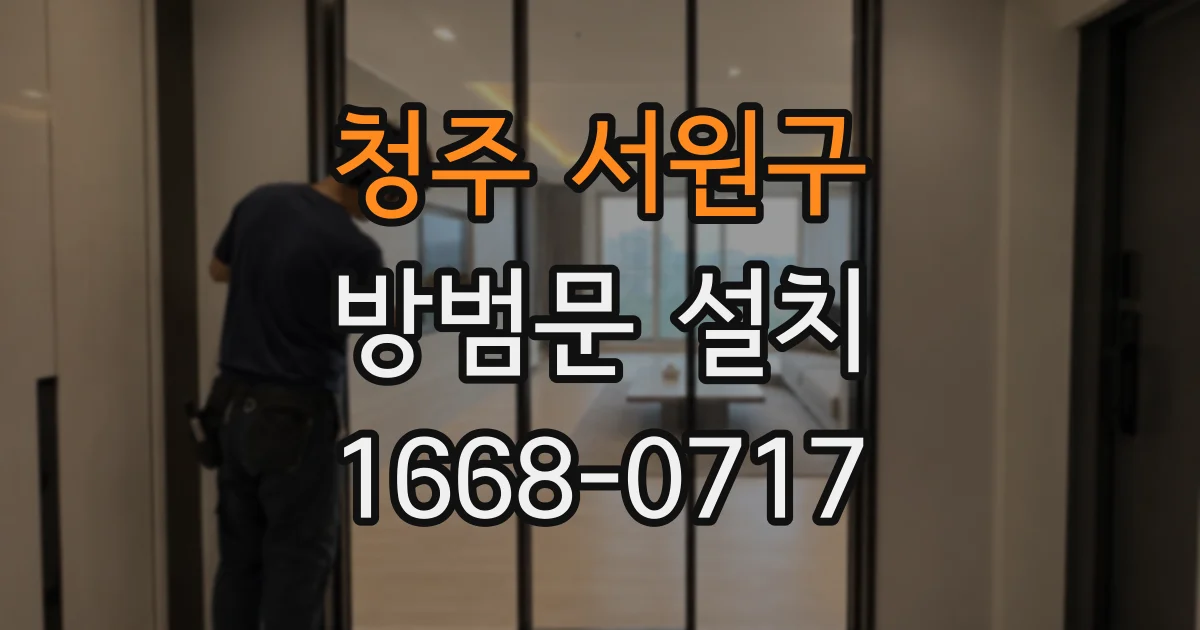 청주 서원구 방범문 설치
