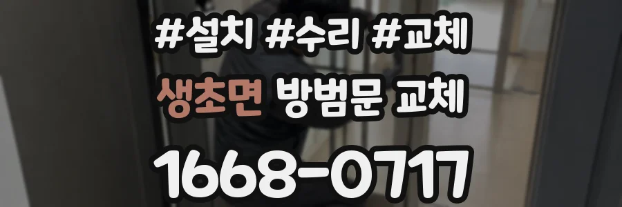 생초면 방범문 교체