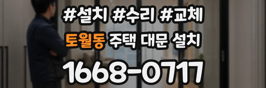 토월동 주택 대문 설치