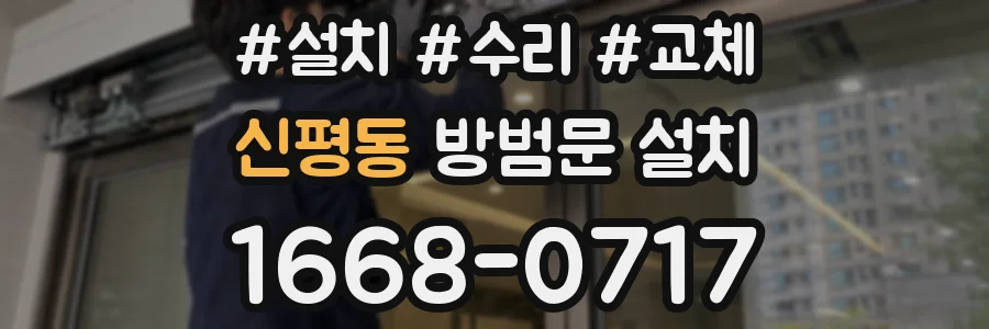 신평동 방범문 설치