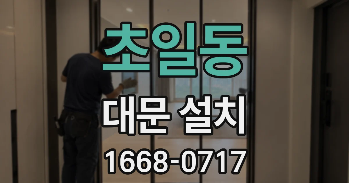 초일동 대문 설치