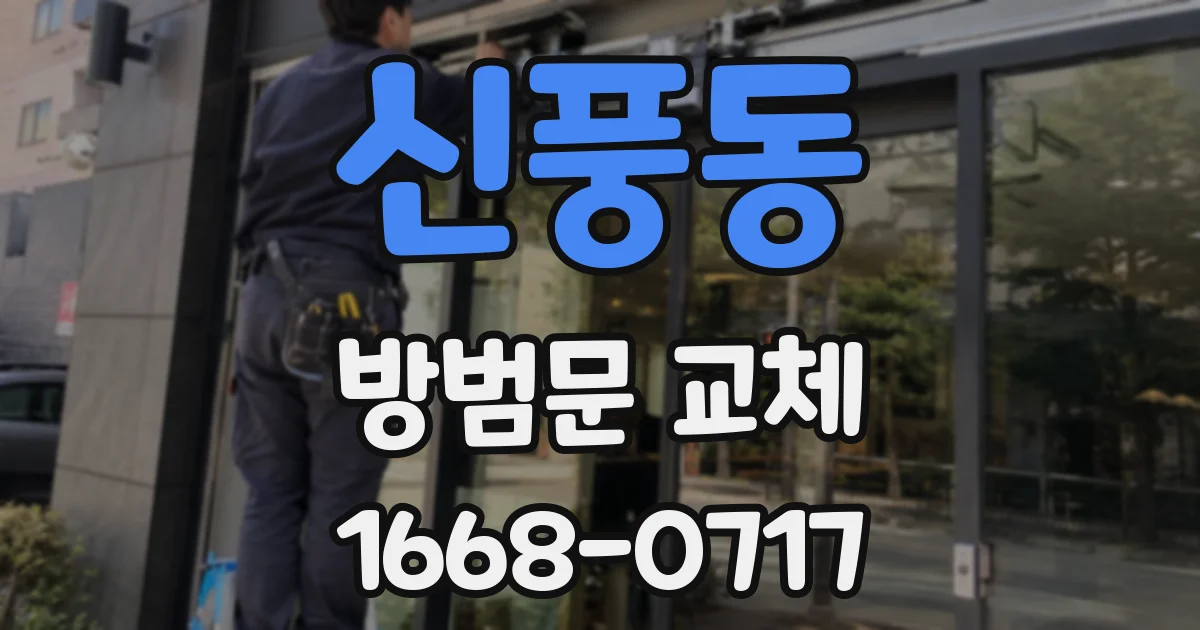 신풍동 방범문 교체
