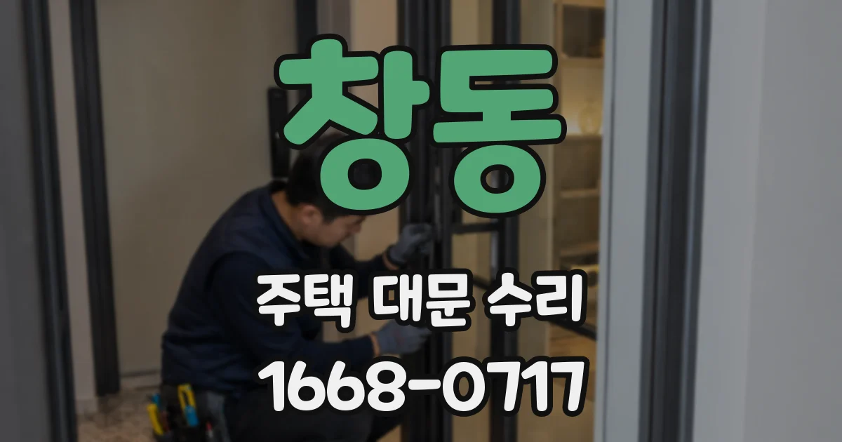 창동 주택 대문 수리