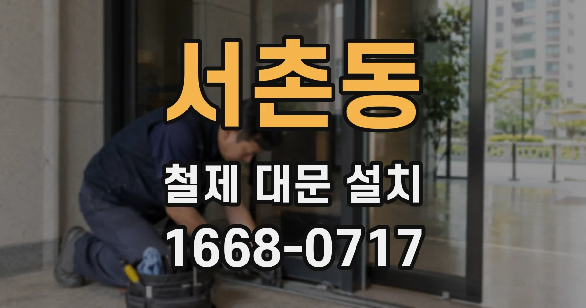 서촌동 철제 대문 설치
