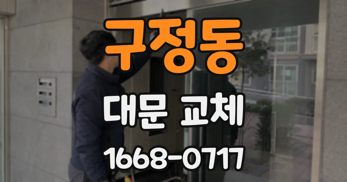 구정동 대문 교체