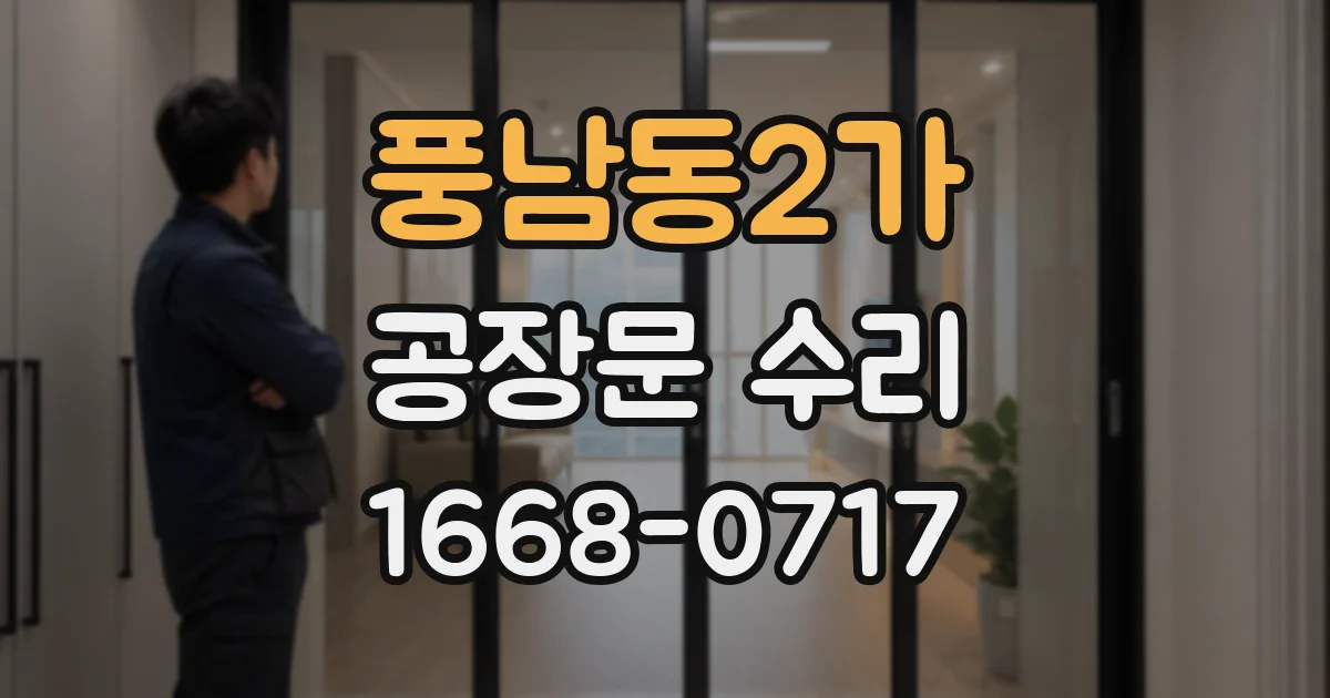 풍남동2가 공장문 수리