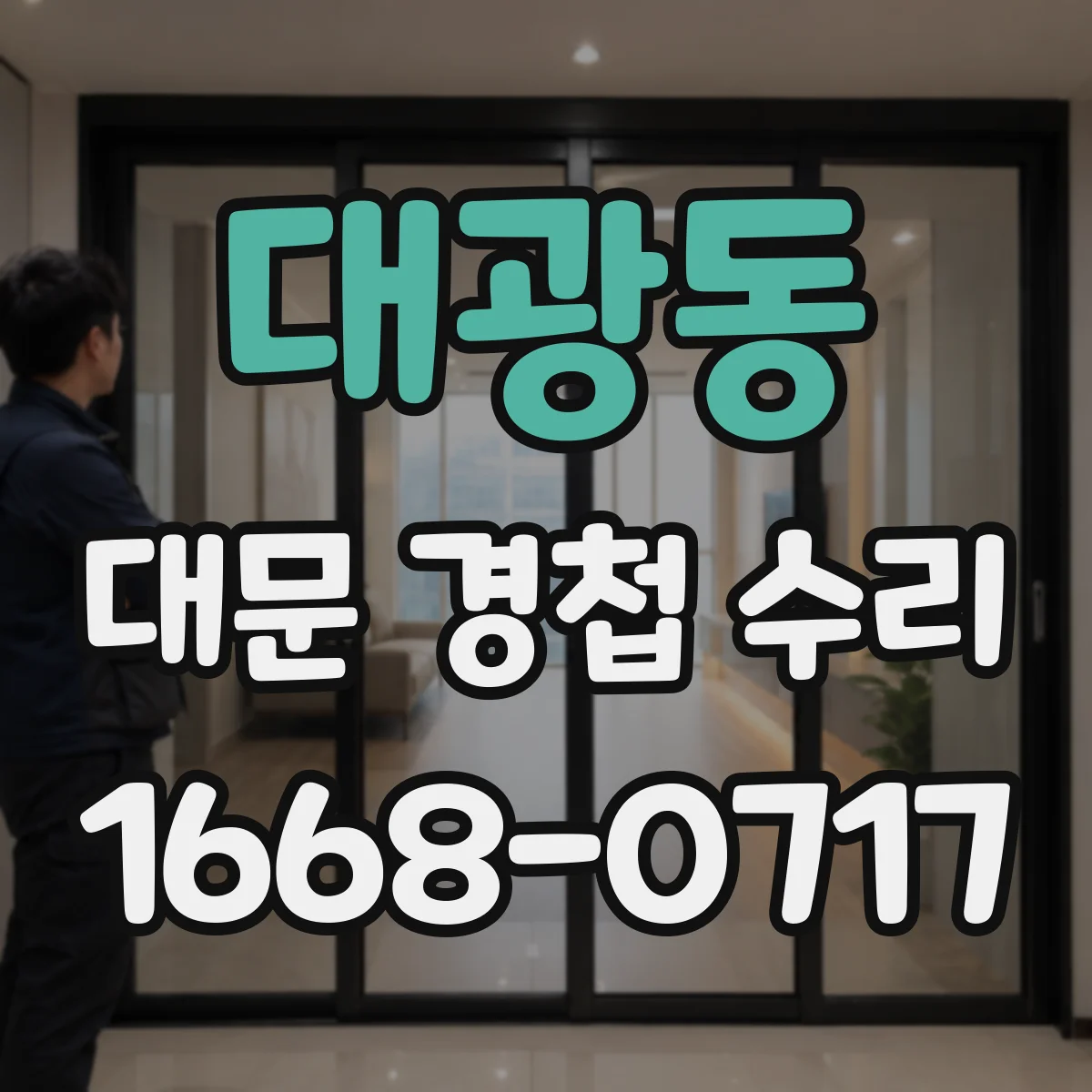 대광동 대문 경첩 수리
