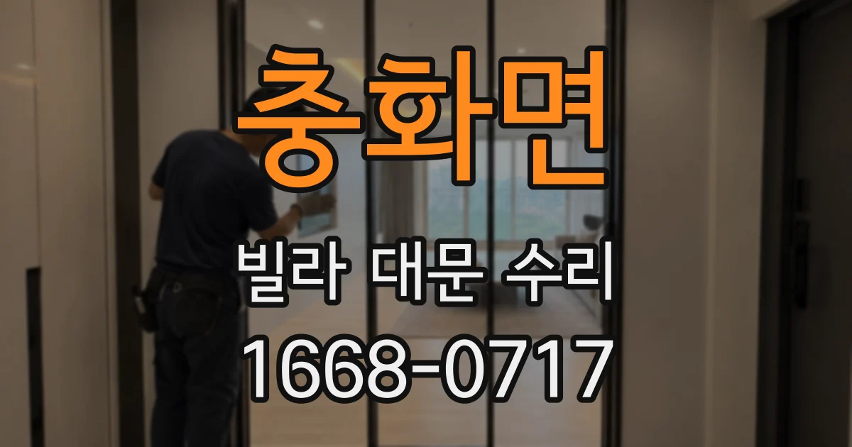 충화면 빌라 대문 수리
