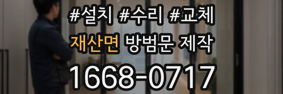 재산면 방범문 제작