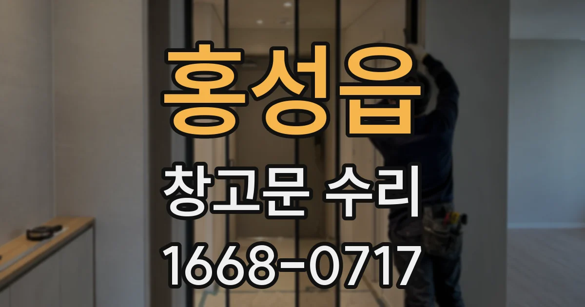 홍성읍 창고문 수리