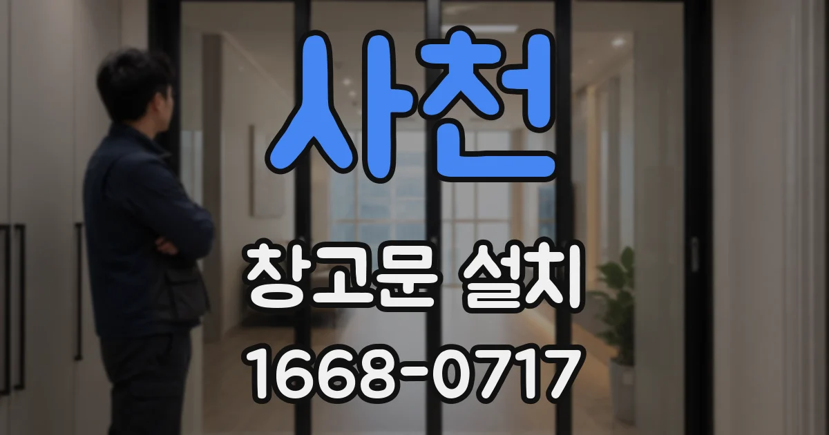 사천 창고문 설치
