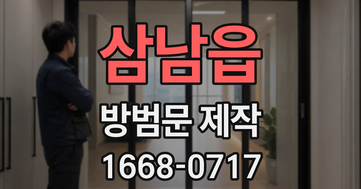 삼남읍 방범문 제작