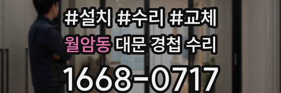 월암동 대문 경첩 수리