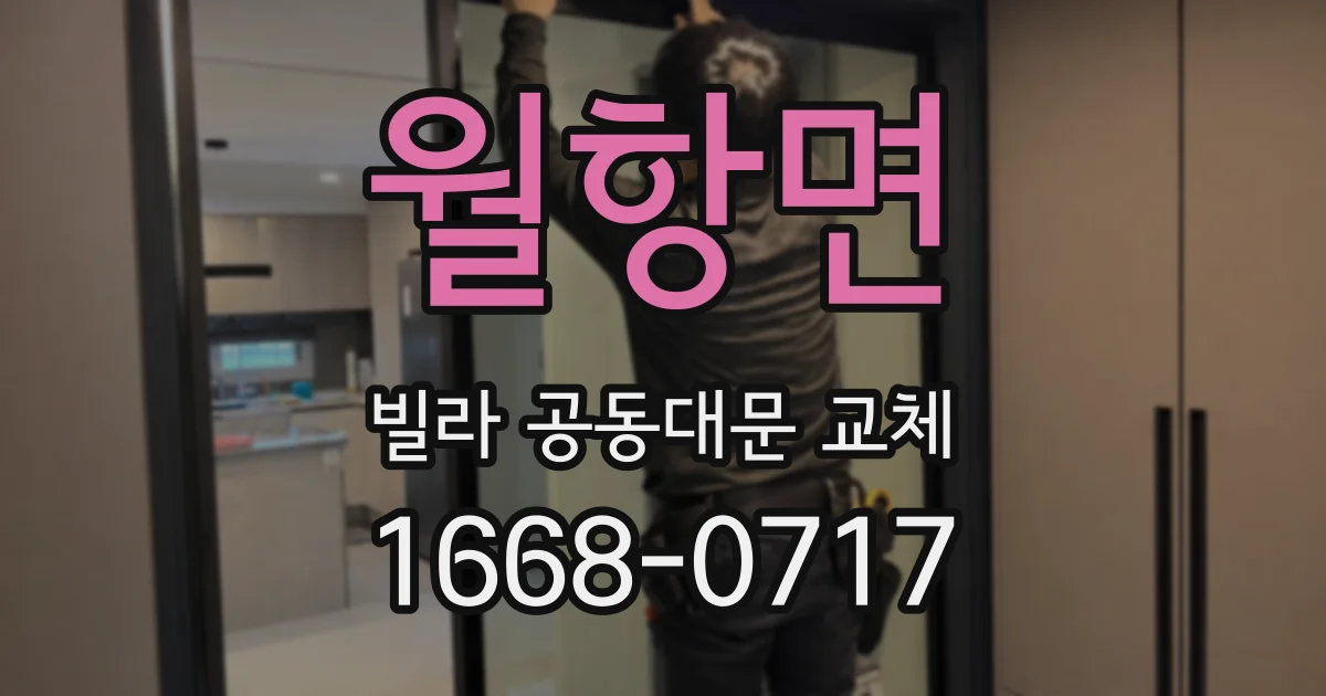 월항면 빌라 공동대문 교체
