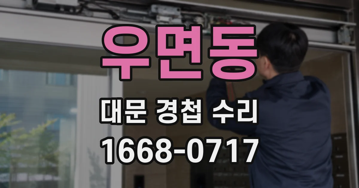 우면동 대문 경첩 수리