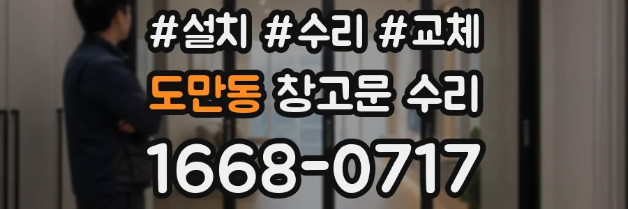 도만동 창고문 수리