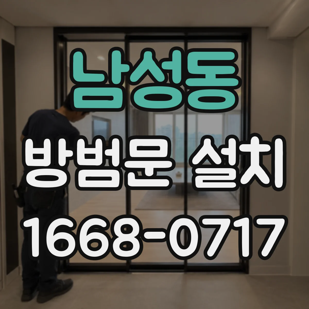 남성동 방범문 설치