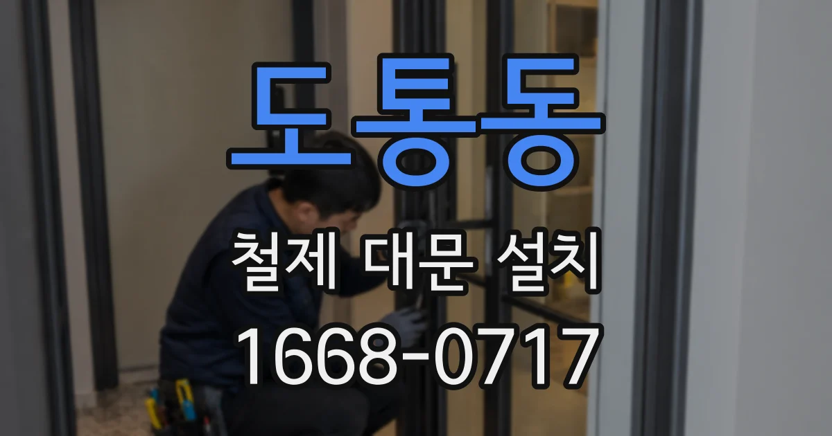 도통동 철제 대문 설치