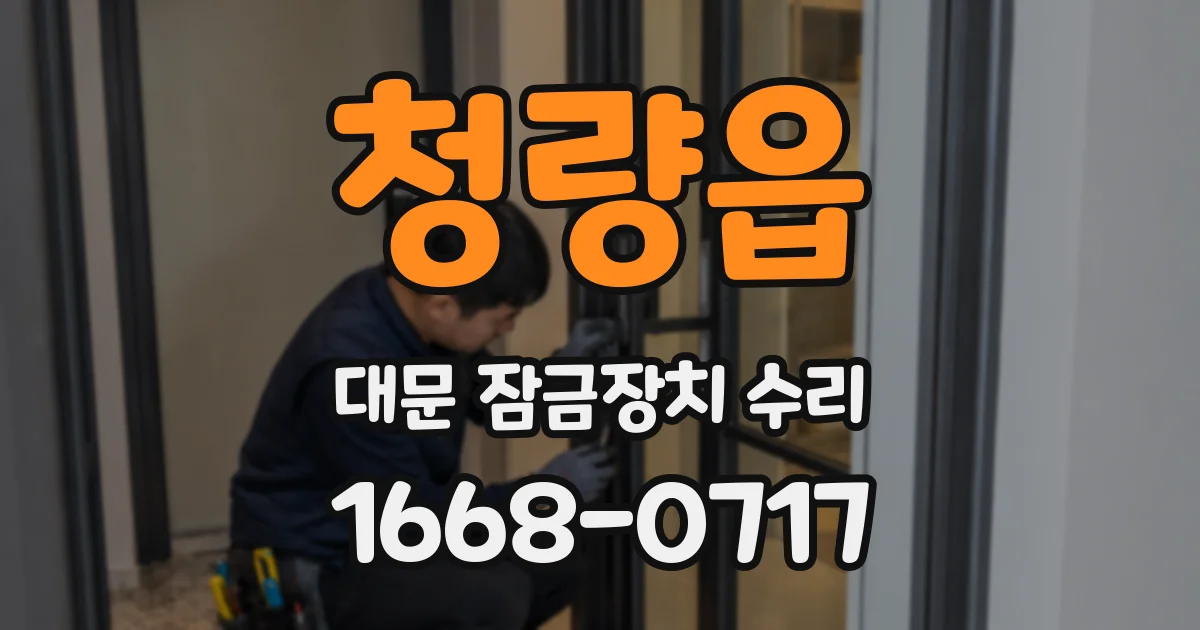 청량읍 대문 잠금장치 수리