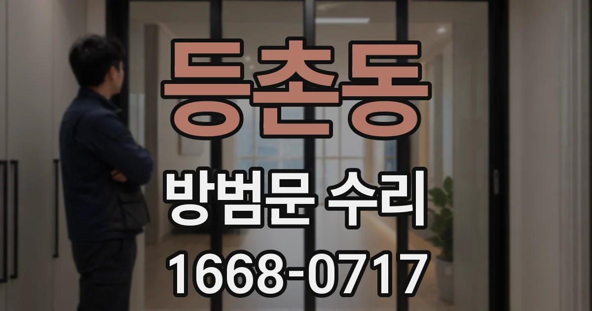 등촌동 방범문 수리