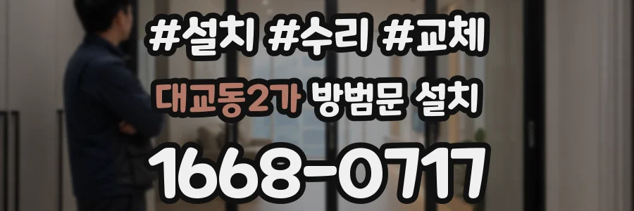 대교동2가 방범문 설치