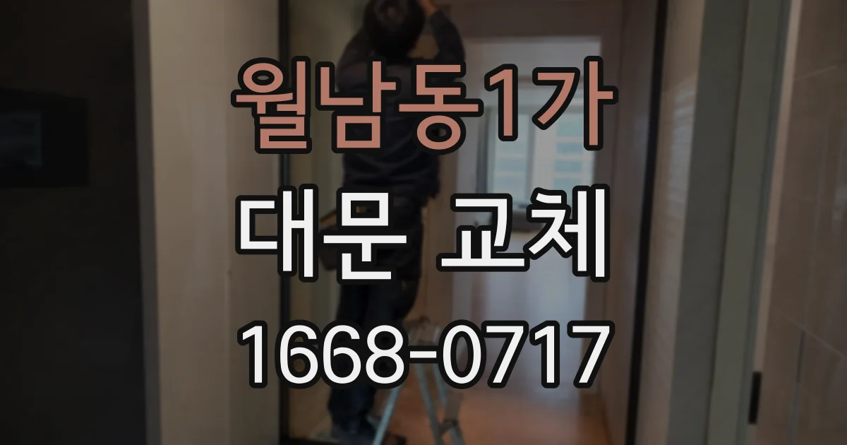 월남동1가 대문 교체