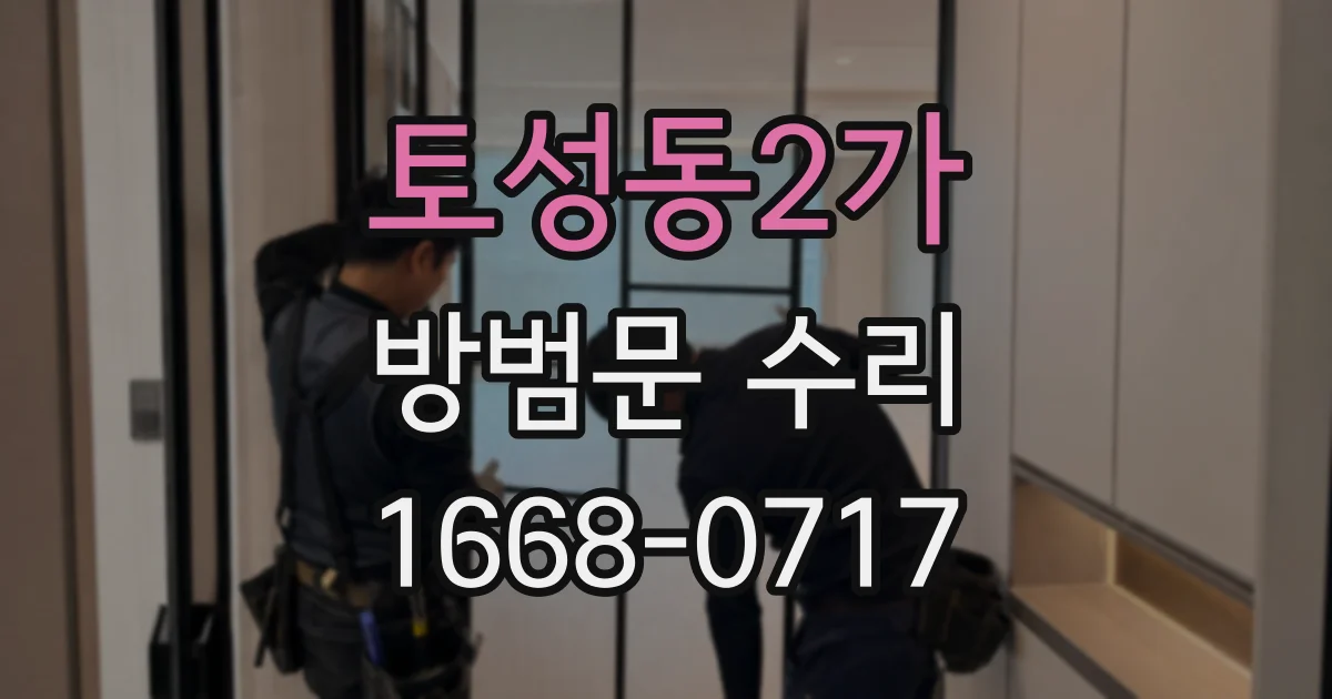 토성동2가 방범문 수리