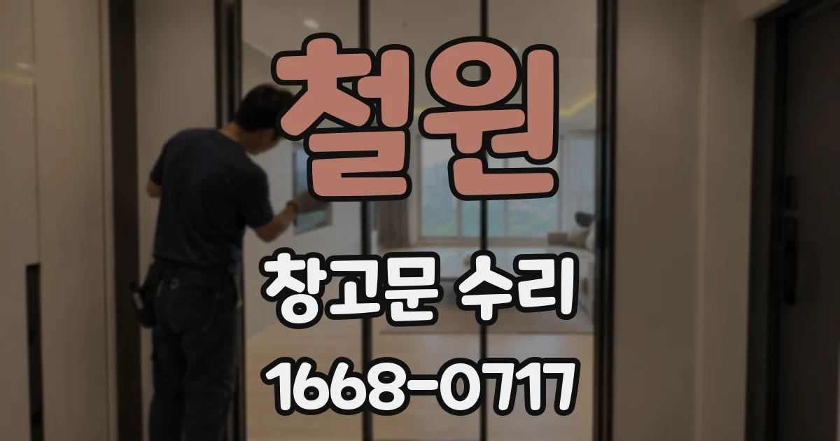 철원 창고문 수리