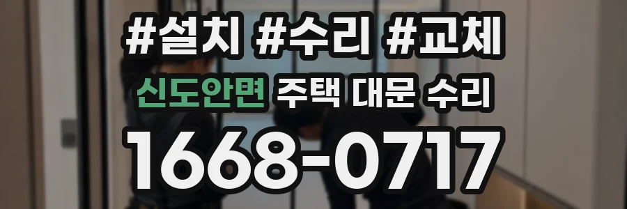 신도안면 주택 대문 수리