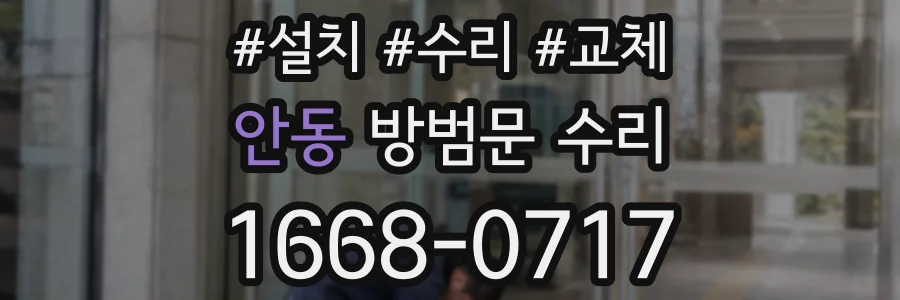 안동 방범문 수리