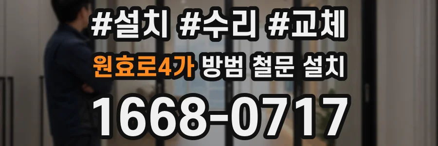 원효로4가 방범 철문 설치