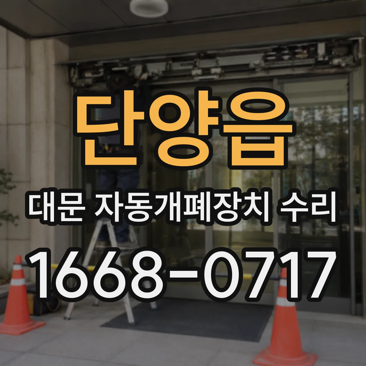 단양읍 대문 자동개폐장치 수리