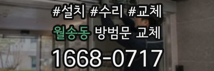 월송동 방범문 교체