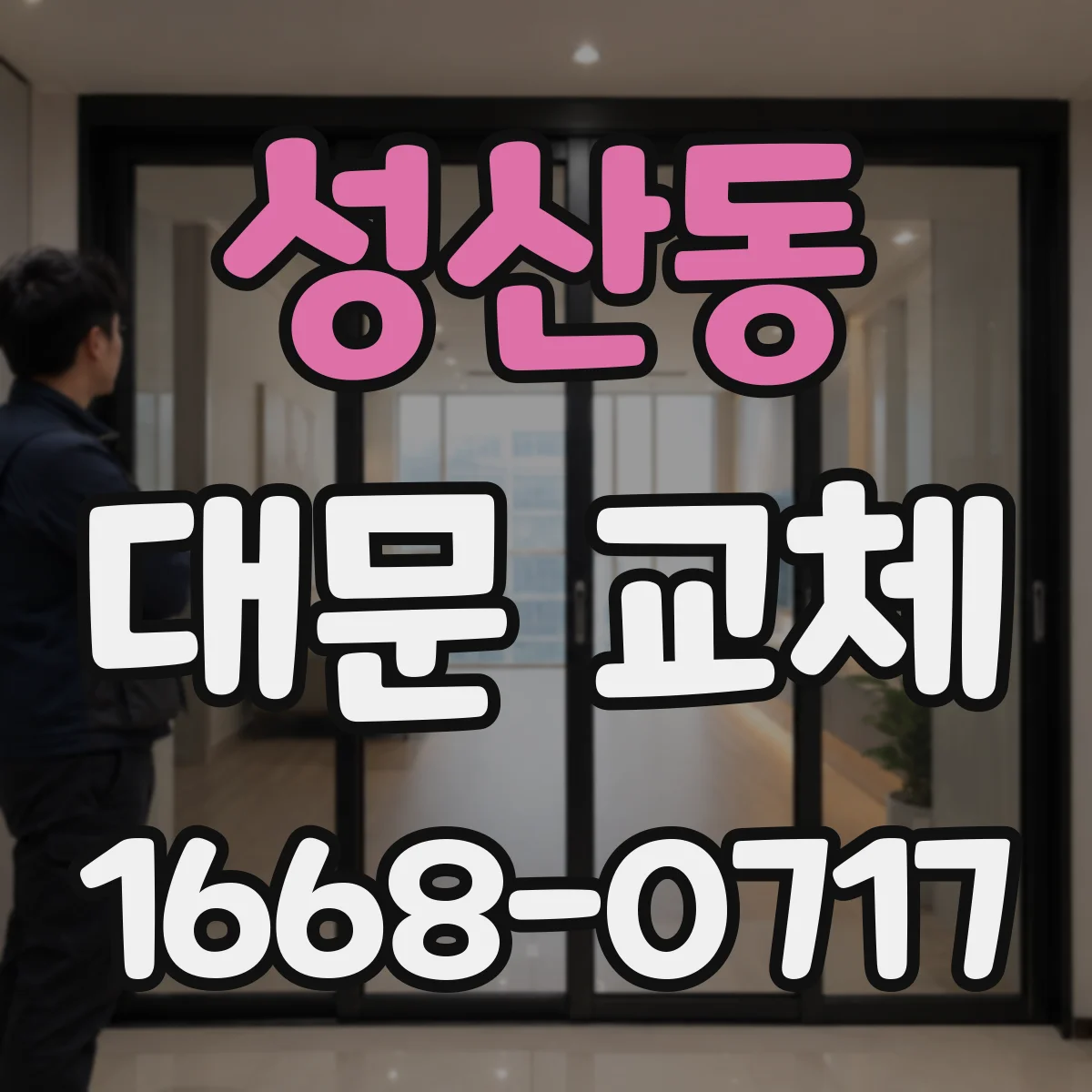 성산동 대문 교체