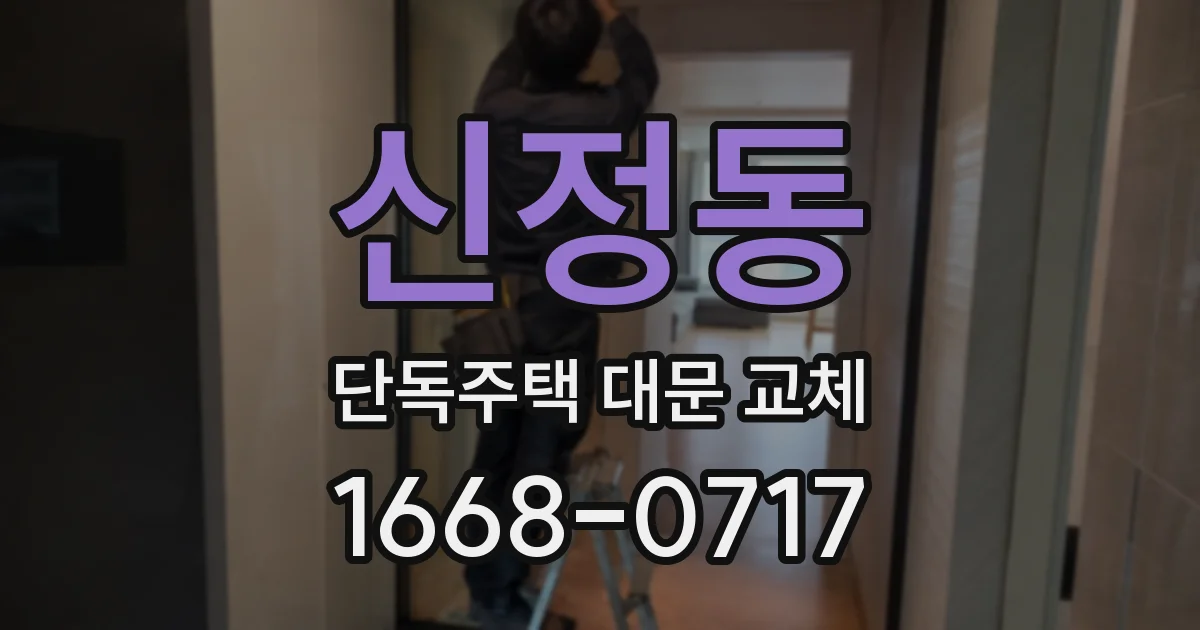 신정동 단독주택 대문 교체