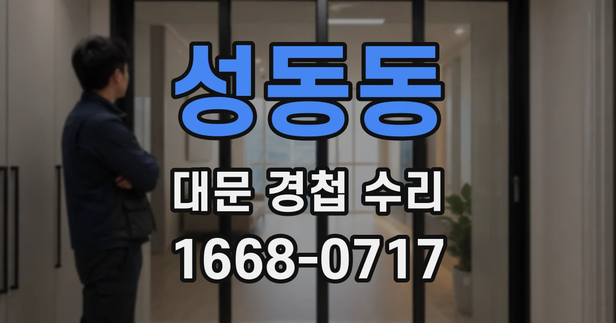 성동동 대문 경첩 수리