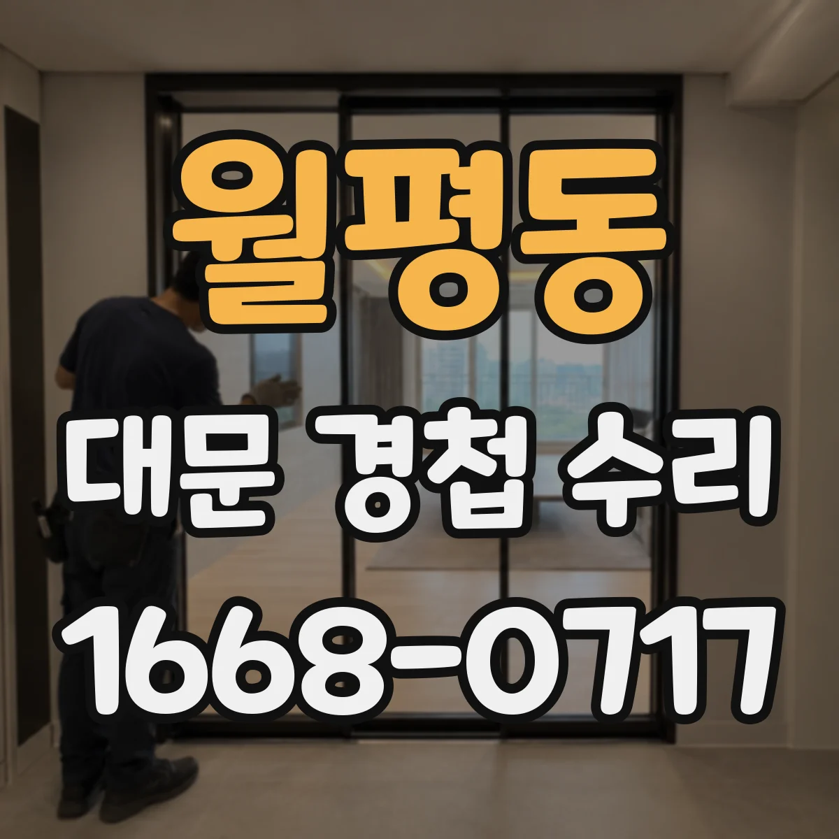 월평동 대문 경첩 수리