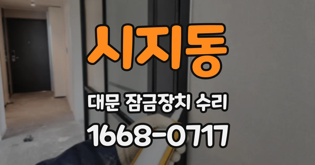 시지동 대문 잠금장치 수리