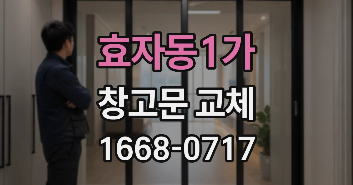 효자동1가 창고문 교체