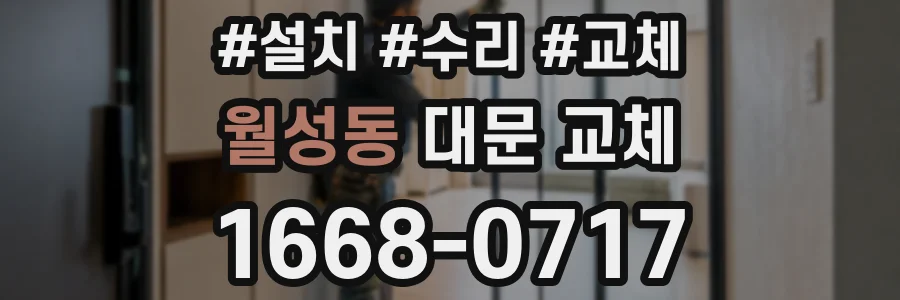 월성동 대문 교체