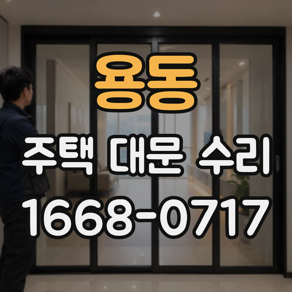 용동 주택 대문 수리