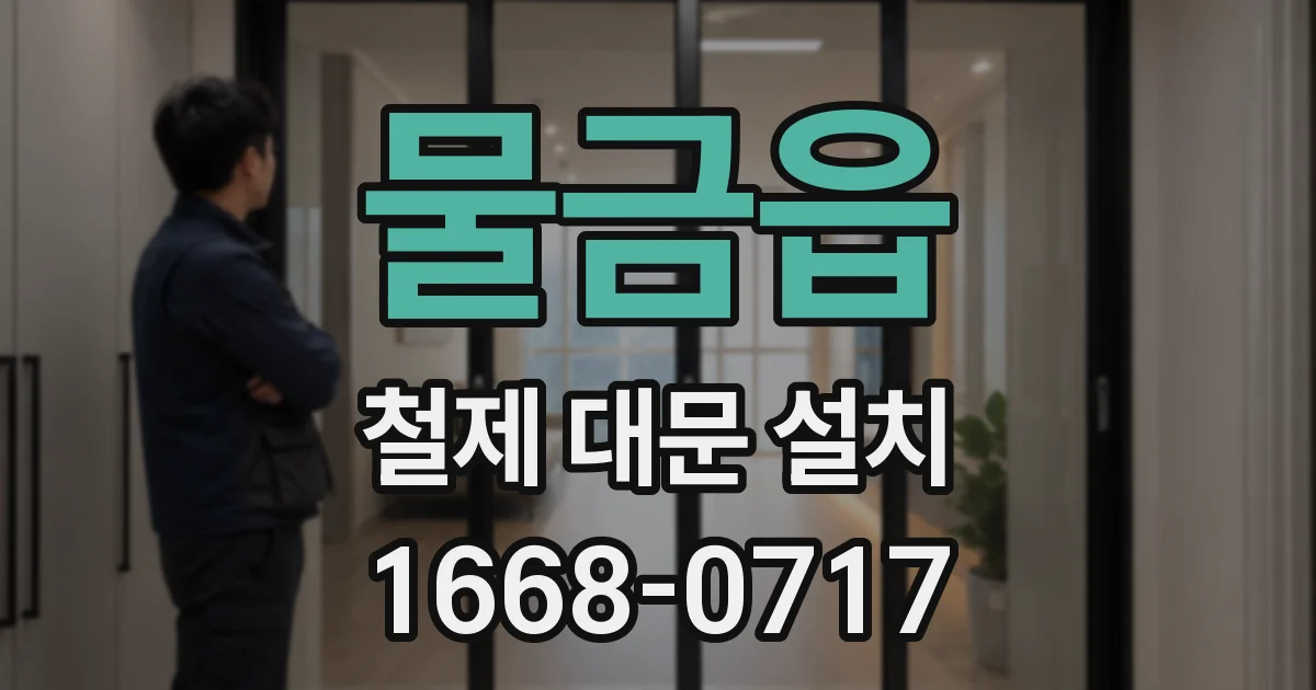 물금읍 철제 대문 설치