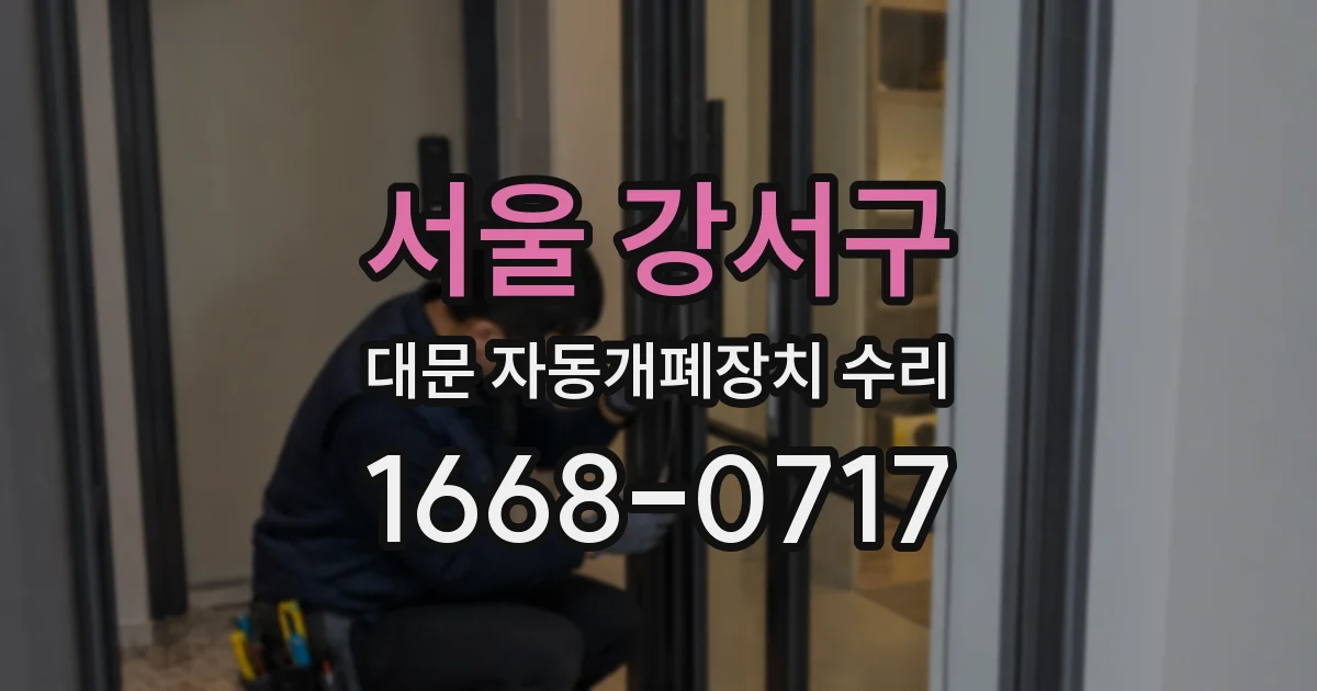 서울 강서구 대문 자동개폐장치 수리