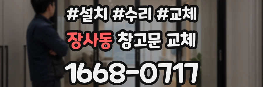 장사동 창고문 교체
