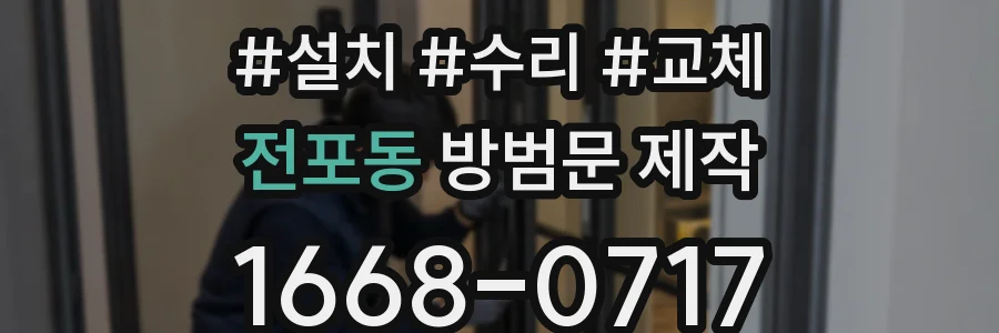 전포동 방범문 제작