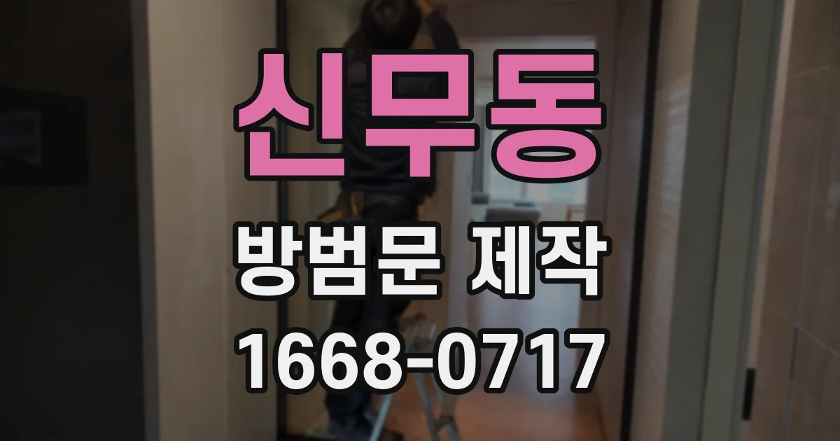 신무동 방범문 제작
