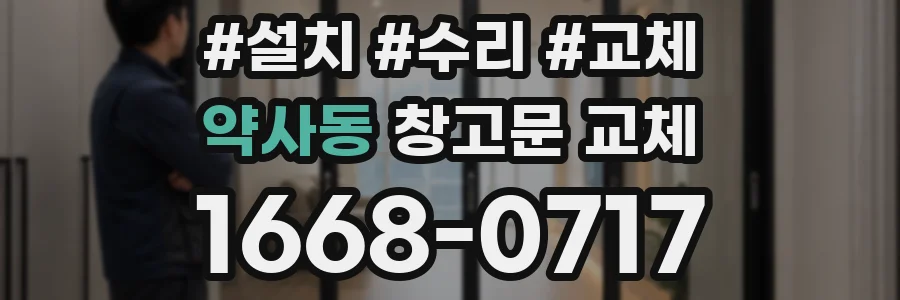 약사동 창고문 교체